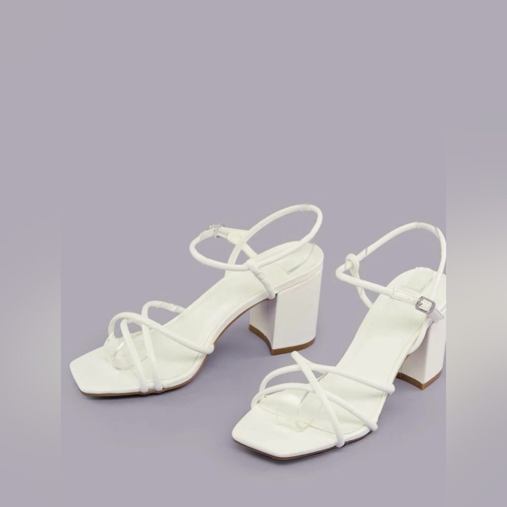 SHUZIA Women Minimalist Chunky Heeled Ankle Strap Sandals